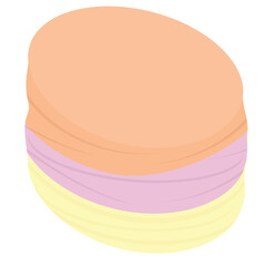 Sticky note paper stack. vector illustration