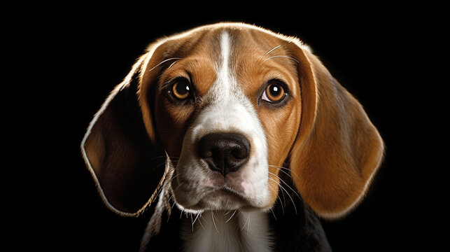 beagle dog portrait HD 8K wallpaper Stock Photographic Image