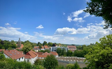 view of the town, tecklenburg, germany