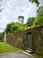 tower of the castle in tecklenburg, germany, nrw