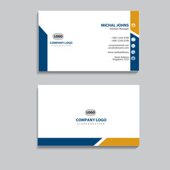 creative business card and name card,horizontal simple clean template vector design