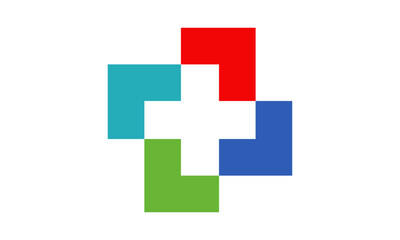 Medical logo, cross logo, medical center logo, health symbols