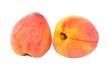 Peach with isolated on transparent png