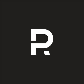 Letter R creative letter logo modern simple style