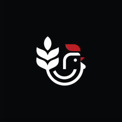 Abstract Nature Farms Chicken logo