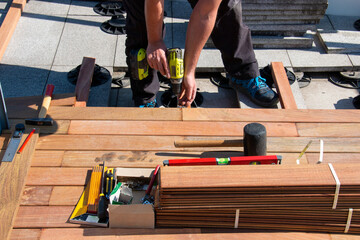Wood deck builder building wooden decking terrace