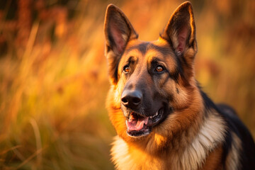 German shepherd shot