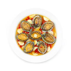 Abalone Marinated fermented Soy sauce Korean Style topview