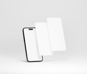 Responsive Web Design and website Mockup, Devices Collection Mockups, Smartphone desktop tablet laptop Mockup template. 3D Rendering.