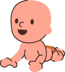 Cute Baby Prone Position