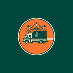 Truck Surprise Vector Logo