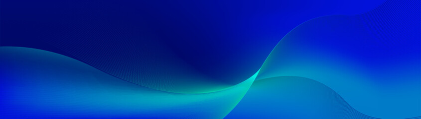 Abstract blue dynamic wave lines curve background. Futuristic hi-technology. Landing page. Banners, flyers, and presentations. Vector illustration