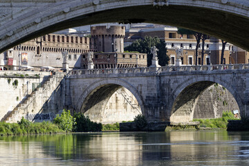 Le pont Sant'Angelo à rome