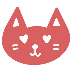 cat with heart