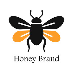 Color Bee illustration logo for your brand