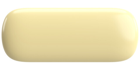 3D button. Empty button. 3D illustration.