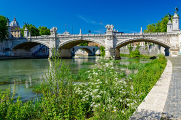 Le pont Sant'Angelo à rome