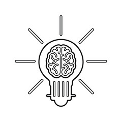 Creative Idea icon. Line, outline design.