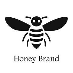 Black Bee illustration logo for your brand