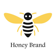Color Bee illustration logo for your brand