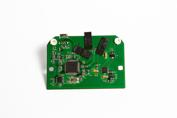 External hard disk circuit drive board isolated on white background