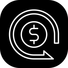 Payroll Business and Finance icon with black filled outline style. finance, accounting, payment, account, credit, service, amount. Vector illustration