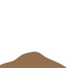 Illustration of Pile of Brown Soil