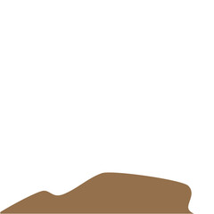 Illustration of Pile of Brown Soil