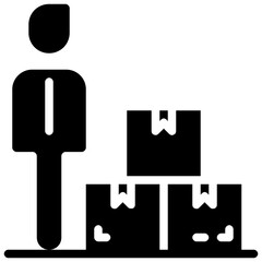 package manager glyph vector icon