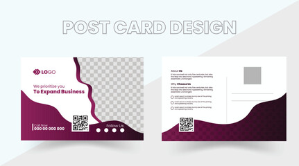 PostCard Template,Vector Template for Opening Invitation Editable. Postcard design, Corporate Professional Business Postcard Design, Event Card Design, Invitation Design,Editable creative corporate Po