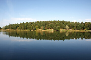 Golcuk Lake in Bolu, Turkey, is one of the country's important natural areas.