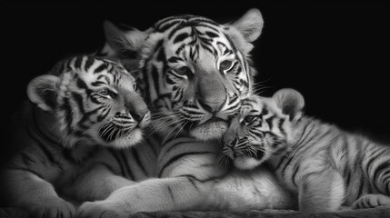 tigers HD 8K wallpaper Stock Photographic Image