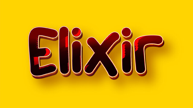 Editable text effect, elixir text style