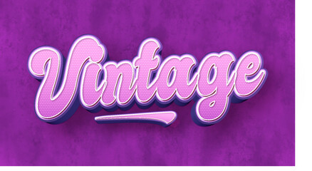 Editable text effect, retro and vintage 70s 80s text style