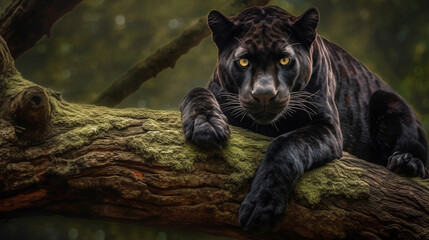 black cat HD 8K wallpaper Stock Photographic Image