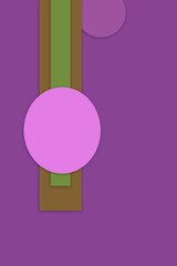 Geometric abstract background with shadow paper cut layers