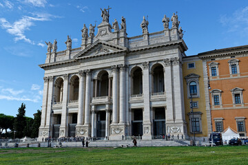 Fototapeta na wymiar La Basilique Saint-Jean-de-Latran à Rome