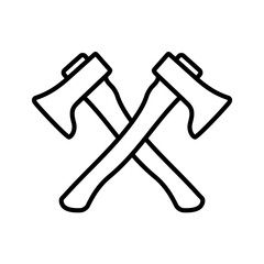 axe icon vector logo template