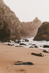 Praia Da Ursa, Portugal at Sunset