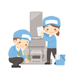 お墓を綺麗にする清掃業者