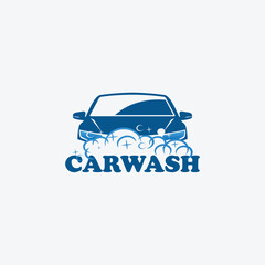 Car wash logo on light background.