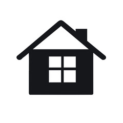 house icon isolated on white - vector icon
