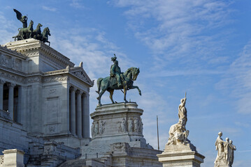 Naklejka premium Le monument à Victor-Emmanuel iI à Rome