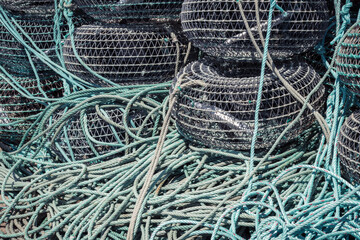 Fishing Trap Cages And Green