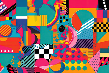 A Vibrant Blast from the Past with Clashing Patterns and Colors