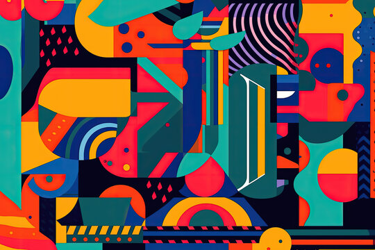 A Vibrant Blast from the Past with Clashing Patterns and Colors