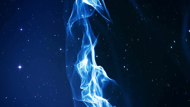 Flying through space nebula background looped