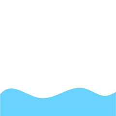 Blue Wave Border Frame