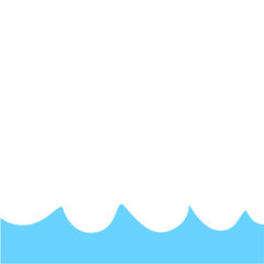 Blue Wave Border Frame