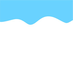 Blue Wave Border Frame